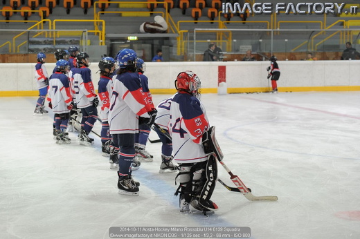2014-10-11 Aosta-Hockey Milano Rossoblu U14 0139 Squadra